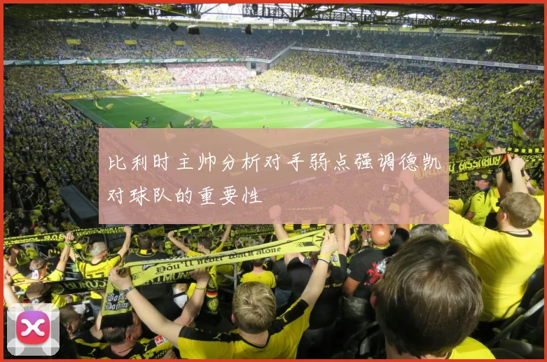 比利时主帅分析对手弱点强调德凯对球队的重要性